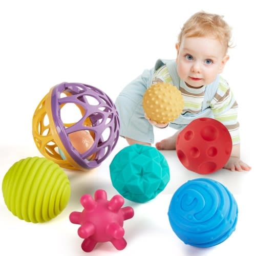 Sensory Balls Baby Toys Multicolor 7 Pcs – Hahaland