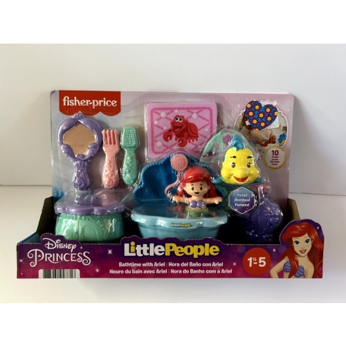 Fisher-Price Little People Disney Princess Bathtime with Ariel New