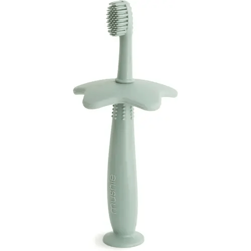 mushie Star Toddler Training Toothbrush (Cambridge Blue)