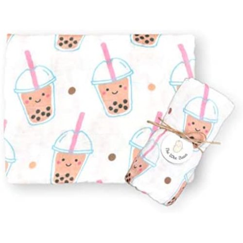 The Wee Bean - Baby Swaddle Blanket Muslin Cotton and Bamboo Baby Blanket Unisex Multipurpose Lightweight & Breathable 47 x 47 inches Swaddle Blankets for Baby Boy and Girl