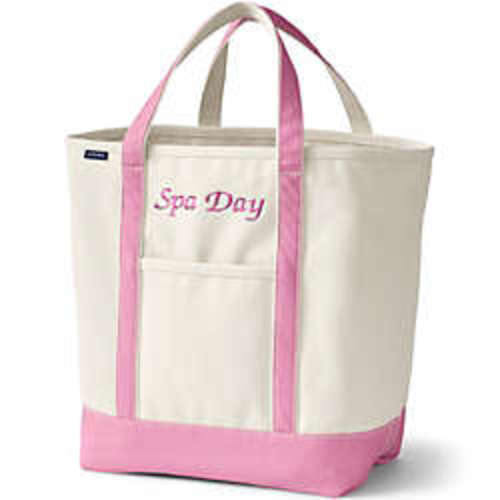 Medium 5 Pocket Open Top Canvas Tote Bag | Lands' End