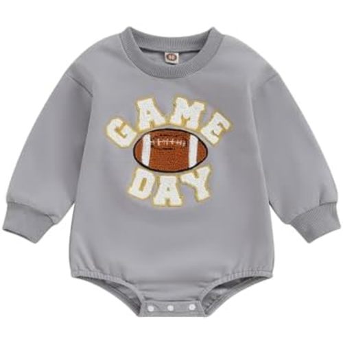 FYBITBO Baby Girl Boy Crewneck Sweatshirt Bubble Romper Long Sleeve Shirt Onesie Valentines Outfit Fall Clothes