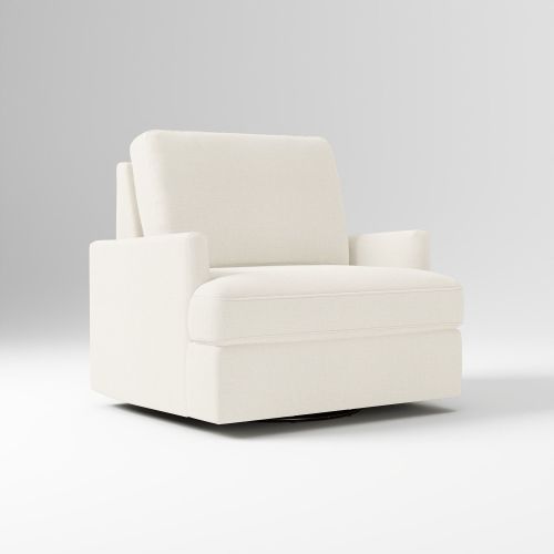 Haven Family Glider Performance Yarn Dyed Linen Weave Alabaster Concealed Support