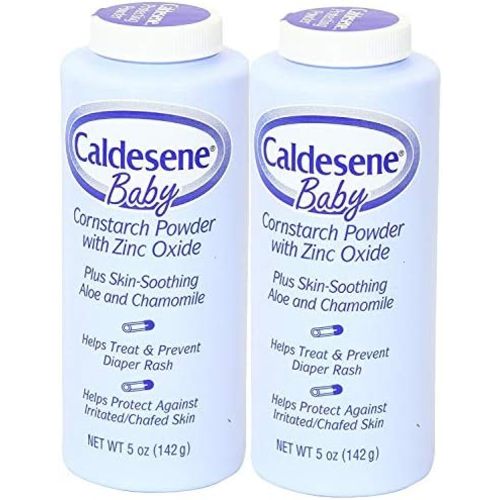 Caldesene Baby Cornstarch Powder With Zinc Oxide 5 oz (Pack of 2)