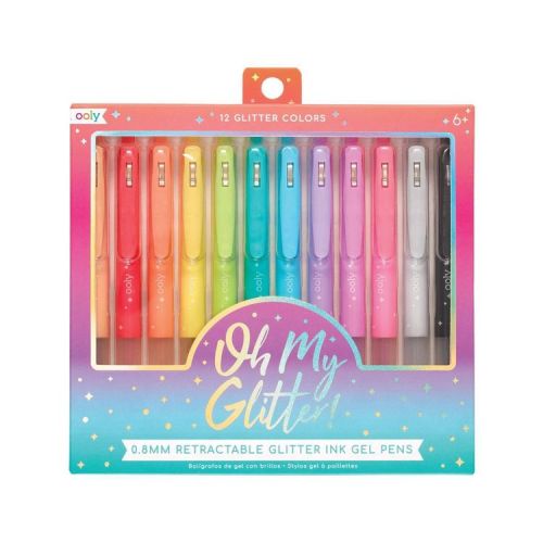 OOLY 12pk Oh My Glitter! Gel Pens 0.8mm Fine Point