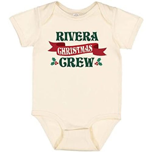 TATY Kids Rivera Christmas Crew Baby Infant Bodysuit