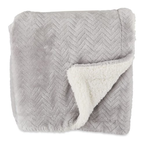 Parent's Royal Plush Blanket for Baby Boys and Girls, Gray, 30" x 40"