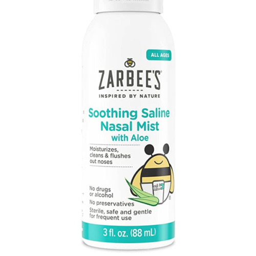 Amazon.com: Zarbee's Baby Nasal Saline Spray, Soothing Sterile Mist with Aloe, Newborns & Up, Cleansing Nose Relief, 3Fl Oz : Health & Household