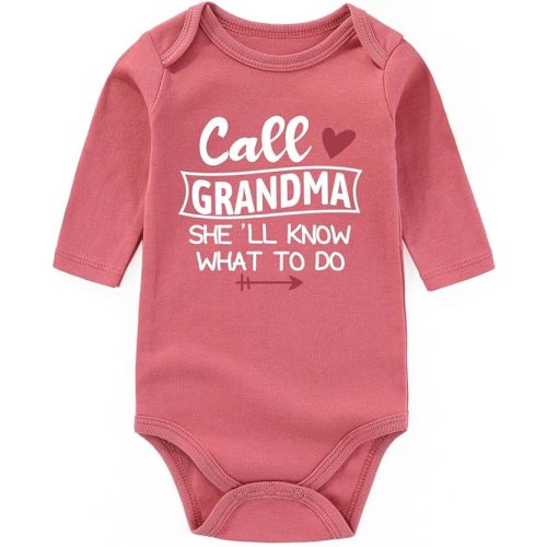 Grandma Baby Clothes For Girl Boy Gender Neutral Newborn infant Romper Funny Baby Bodysuits 0-3M