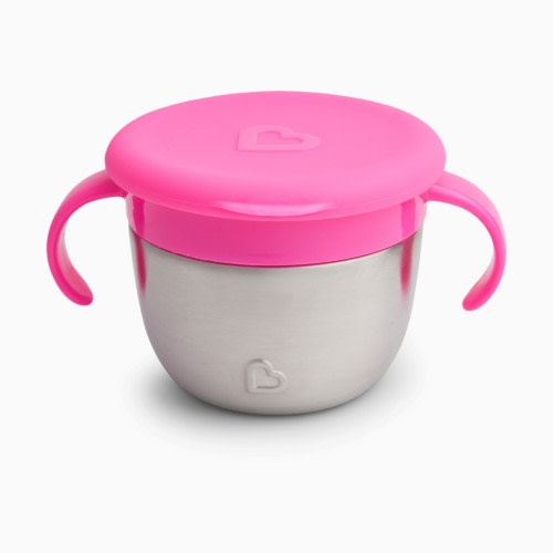 Snack+ Stainless Steel Snack Catcher - Pink