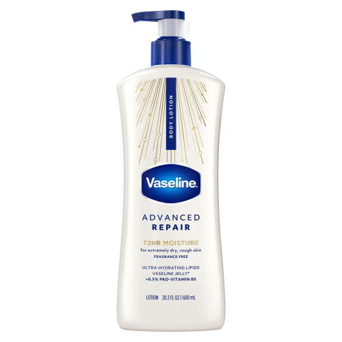 Vaseline Advanced Repair Body Lotion for Dry Skin Advanced Repair Unscented Lotion Made with Ultra-Hydrating Lipids and Vaseline® Jelly That Repairs Extremely Dry Skin,20.3 fl oz