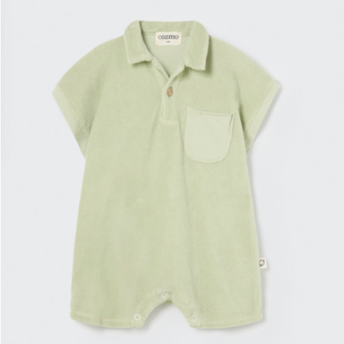 Jake Green Terry Romper- Cozmo | The Little