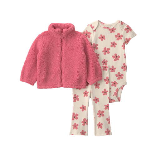 Carter's Child of Mine Baby Girl Cardigan Outfit Set, 3-Piece, Sizes 0/3-24 Months
