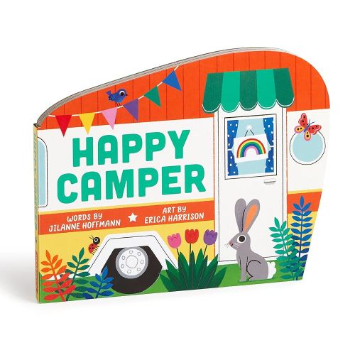 Happy Camper - Adventurous and Educational Unique Van Shaped Board Book for Young Children