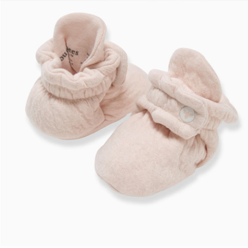 Organic Cotton Quilted Bee Baby Booties - Ranunculus – Burt's Bees Baby