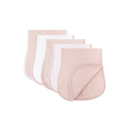 Baby Burp Cloths Reversible 5 Piece Set, One Size