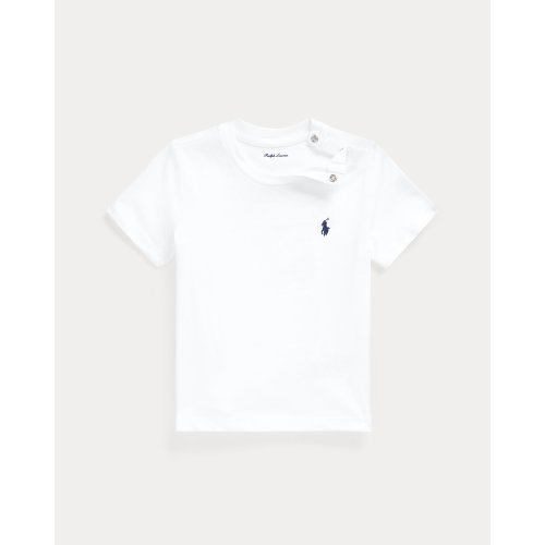 Baby Boy 24M Hot Pink Cotton Jersey Crewneck Tee | Ralph Lauren