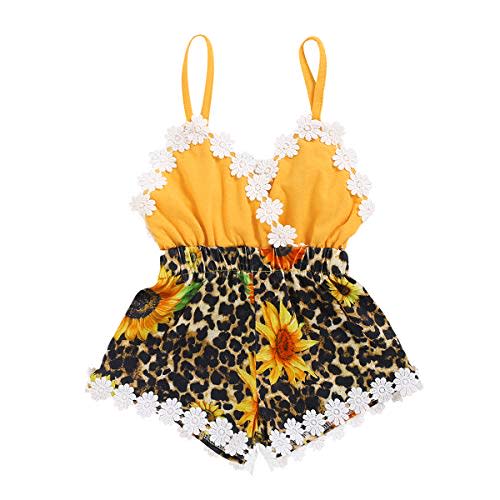 MIEKISA Baby Girls Summer Backless suspender pants for Newborn Toddler Infant