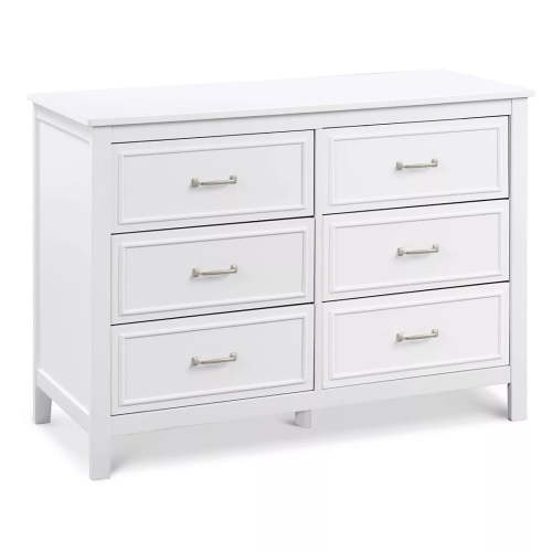 Charlie 6-Drawer Double Dresser - White