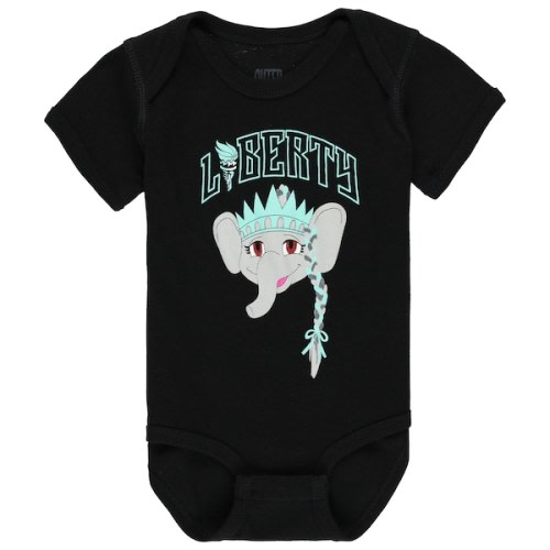 Infant New York Liberty Outerstuff Black Ellie Bodysuit - 12 M