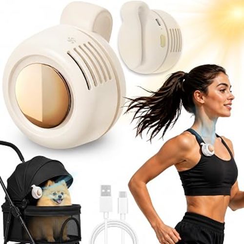 2026 Mini Bladeless Fan Clip On, Portable Silent Mini Bladeless Fan Clip On