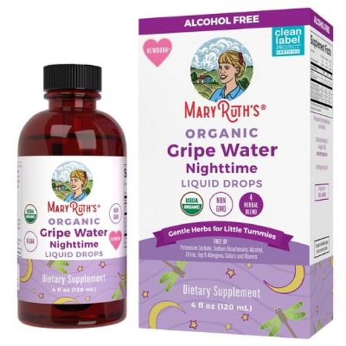 MaryRuth's Infant Gripe Water Nighttime Drops, Unflavored, Org, 4 oz