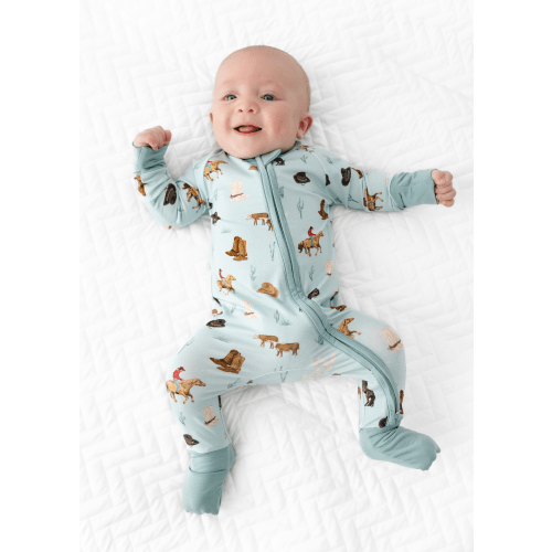 Western Zippered Bamboo Sleeper – Little Crowns & Capes