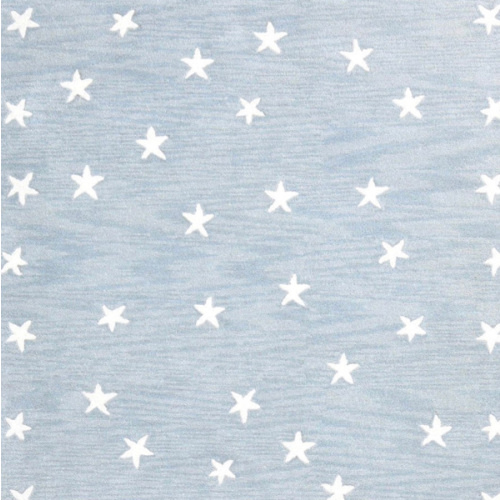 Star Rug Blue Kids Rug Light Blue Starry Skies Nursery Baby Blue Rug