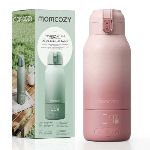 Momcozy Portable Bottle Warmer, 17oz Travel Milk Warmer with Dual Heating Modes