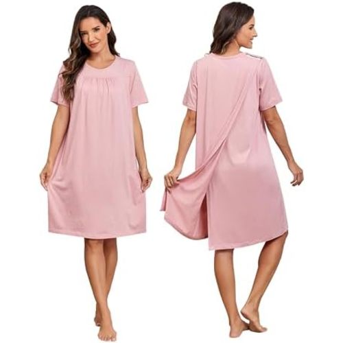 Hospital Gowns for Women Open Back with Snaps