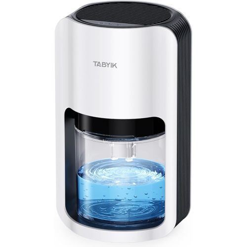 TABYIK Dehumidifiers for Home, 42oz Dehumidifier for Bathroom, Dehumidifiers for Room with Auto Shut Off, Auto Defrost Quiet Dehumidifiers for Bedroom Wardrobe Closet Trailer RV