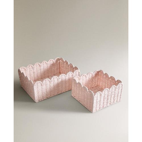 SMALL SCALLOPED BASKET | Zara Home United States of America