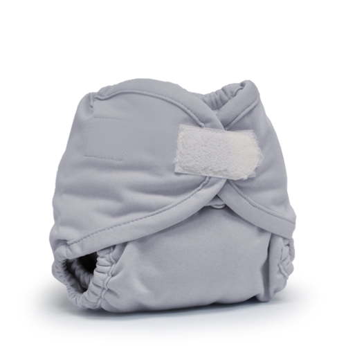 Kanga Care Rumparooz Double Leg Gusset Reusable Cloth Diaper Cover Newborn Aplix Platinum 4-15lbs