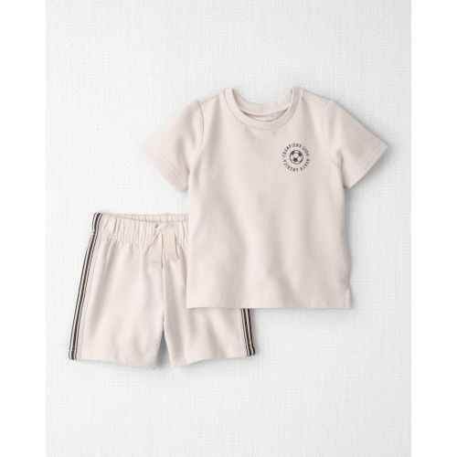 Baby 2-Piece Organic Cotton French Terry Top & Short Set - Little Planet | Carter's