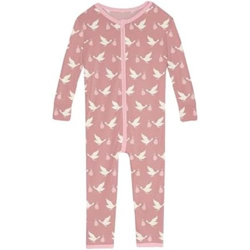 KicKee Pants Print Convertible Sleeper with Zipper, Super Soft Baby Clothes, Baby One Piece Sleepwear for Boys or Girls