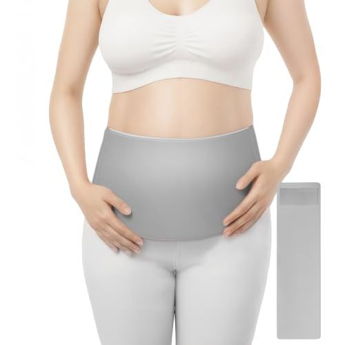 Baby Noah Post Surgery Abdominal Wrap, Hot Cold Therapy C-Section Belly Band for Postpartum, Hysterectomy Recovery Must Haves Ice Gel Belt, Incision Pain Relief, Adjustable 25-50" Waists