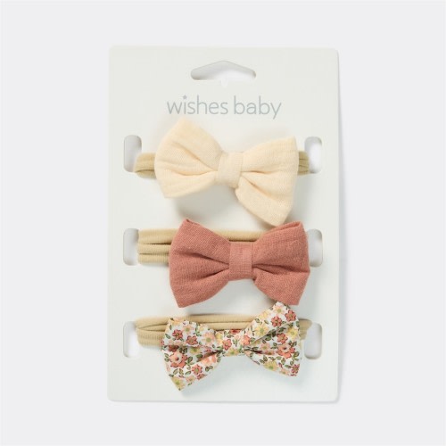 Wishes Baby Headband 3 Pack - Neutral
