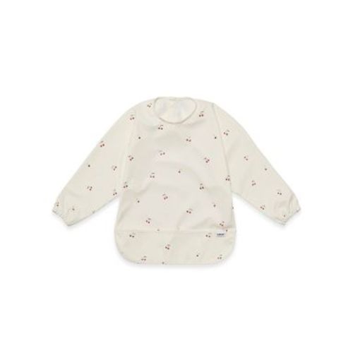 Lalo Long Sleeve Smock Bib - Cherry