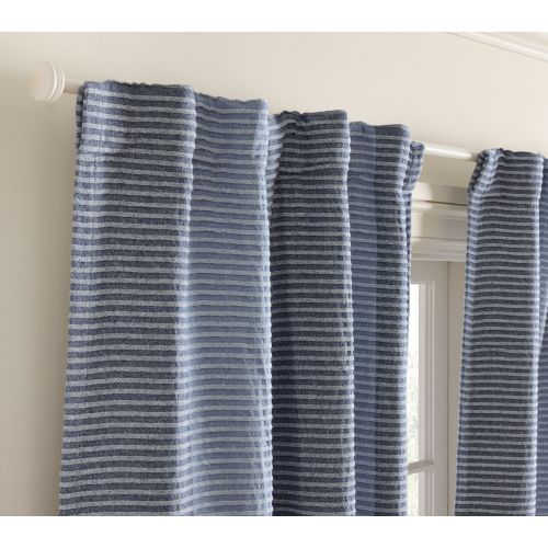 Textured Stripe Blackout Curtain