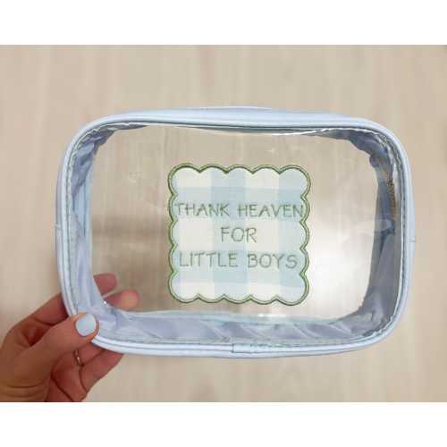 Personalized diaper bag everything pouch, custom appliqué embroidery