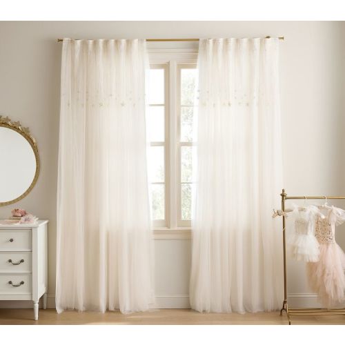Tutu du Monde Sequin Tulle Light-Filtering Curtain