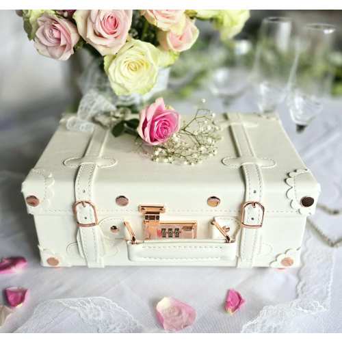 Wedding Keepsake Memory Case, Memory Case, Souvenir Storage Bin, Keepsake Box, Vintage Wedding Suitcase, Civil Ceremony Memory Trunk, Medium