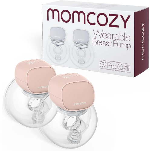 Momcozy Double Wearable Breast Pump S9 Pro, Mom Cozy Free Hands Breast Pump 24mm Pink HSA/FSA Eligible