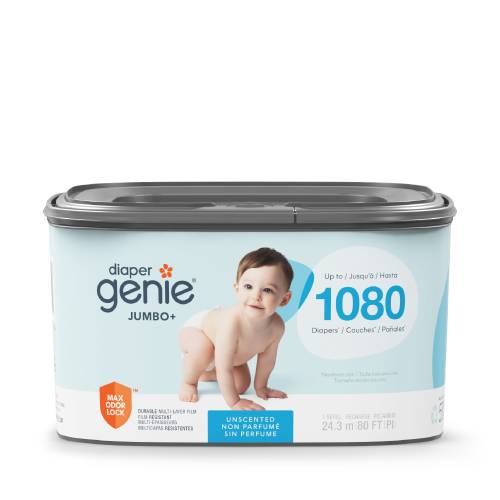Diaper Genie Jumbo Plus Square Refill 80 ft - 1080 ct