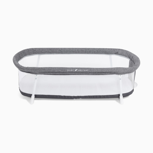 Baby Delight Snuggle Nest Portable Bassinet - Charcoal Tweed