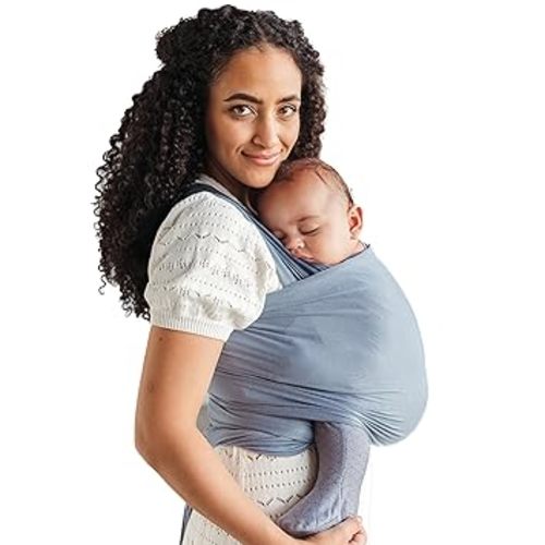 Solly Baby Wrap, Buttery-Soft Baby Carrier Newborn to Toddler 8-25 Lbs., Lightweight & Hands-Free Infant Sling Wrap, Breathable Summer Carrier, Baby Wearing & Postpartum Essential, New Mom Gift, Basil