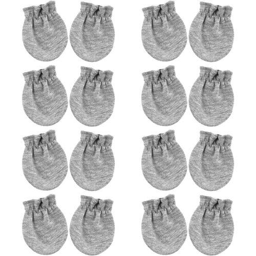 BQUBO Newborn Infant Toddler Mittens No Scratch Cotton Elastic Wrist Gloves Hypoallergenic for 0-6 Months Baby Boys Girls