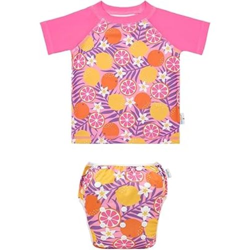 babygoal Baby Swimsuits with Reusable Swim Diaper 2 Piece Bathing Suit UPF 50 Sun Protection for Infant Toddler Boy Girl