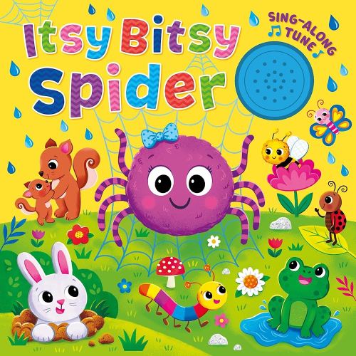 The Itsy-Bitsy Spider Song Book - Sing Along to the Song - Perfect for Infants and Toddlers, Ages 1 and Up - 1-Button Board Book with Sound
