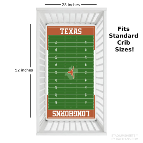 Texas Longhorns StadiumSheets™ Crib Sheets – Day1Fans.com